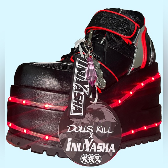 DOLLS KILL X INUYASHA Light Up Platform Sneakers - Picture 6 of 8